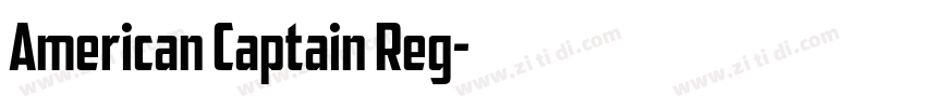 American Captain Reg字体转换